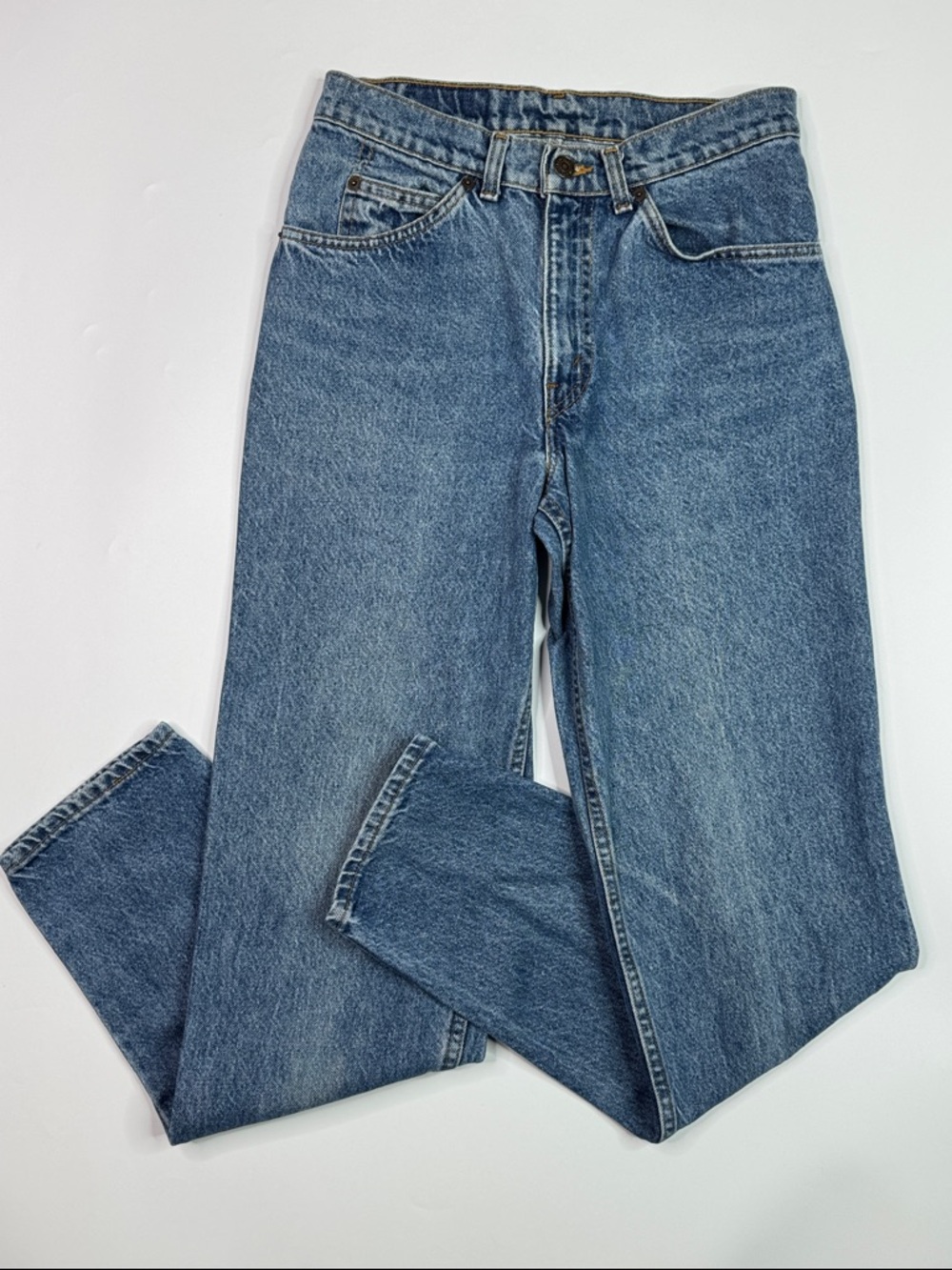 Vintage Levi's 560 Student Relaxed Tapered Fit Orange Tag Jeans Size 29x32